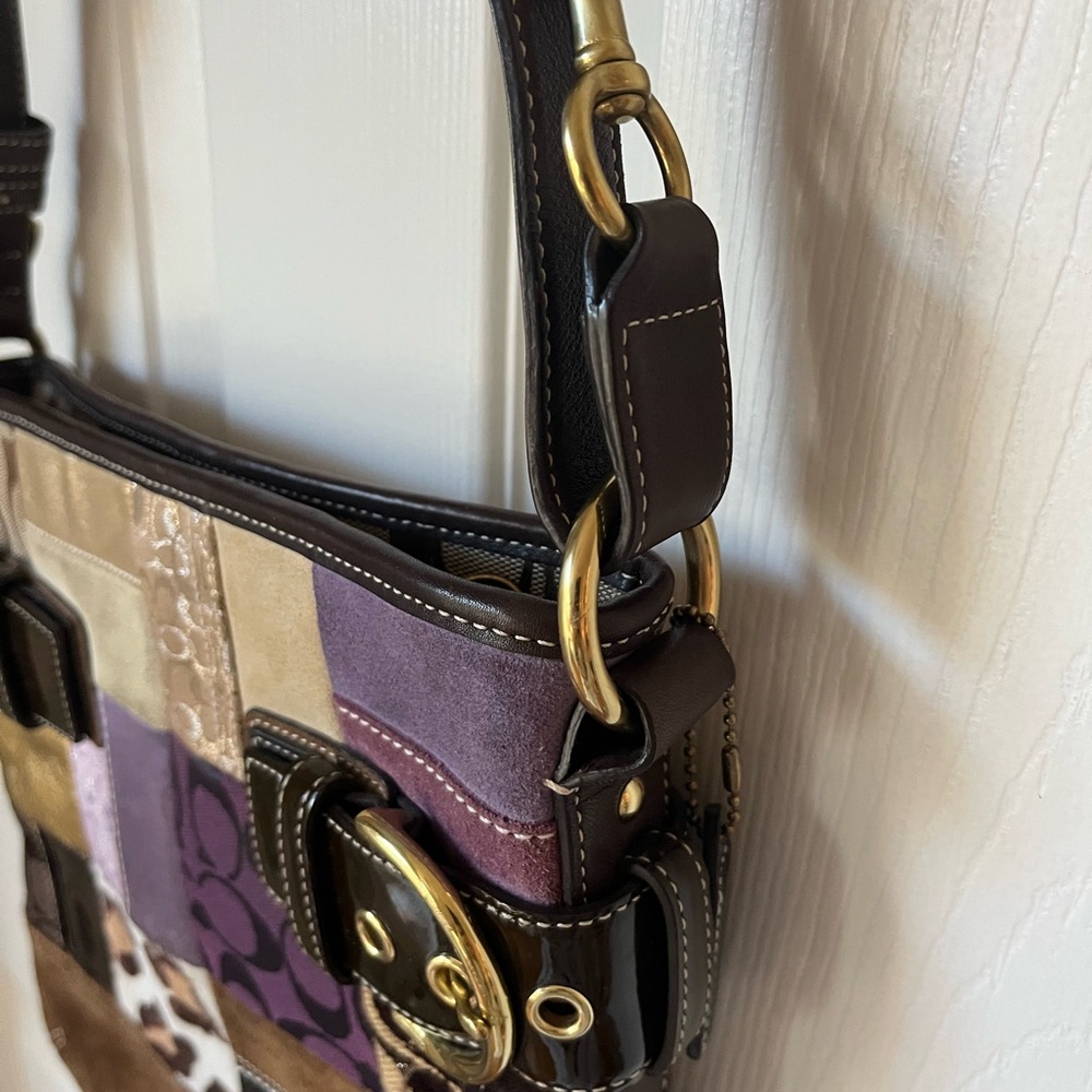 Coach Patchwork Shoulder or Crossbody Bag - Picture 3 of 15